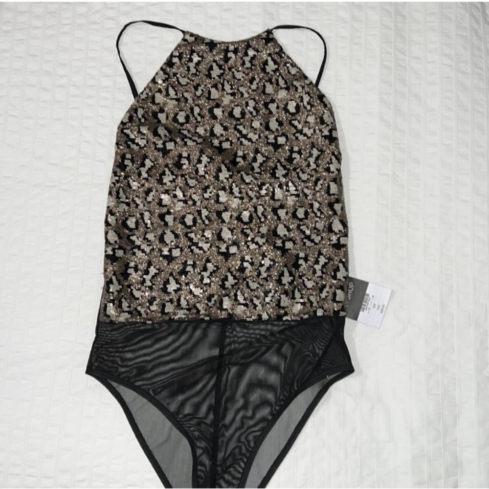 TOPSHOP sequin bodysuit